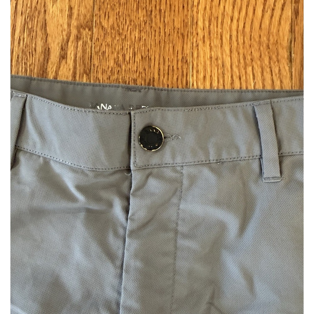 Banana Republic Mens 32x32 Traveler Pant Gray Stretch Performance QuickDry Chino - Picture 5 of 9